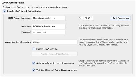 ldap authentication guide